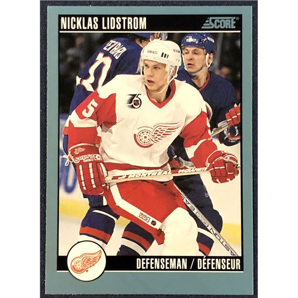 1992-93 SCORE NHL NICKLAS LIDSTROM (HOF) ROOKIE CARD