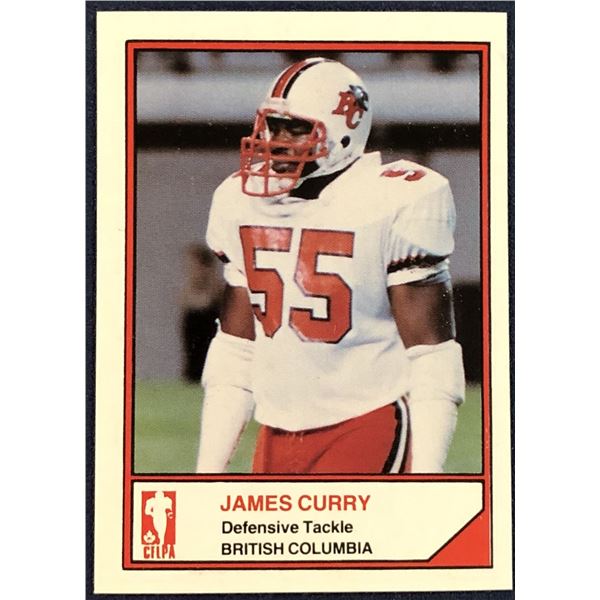 1984 JOGO CFL JAMES CURRY