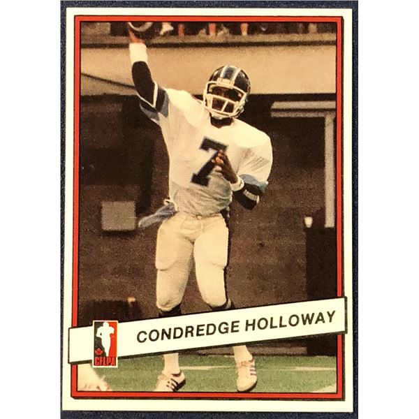 1985 JOGO CFL FOOTBALL CONREDGE HOLLOWAY (HOF)