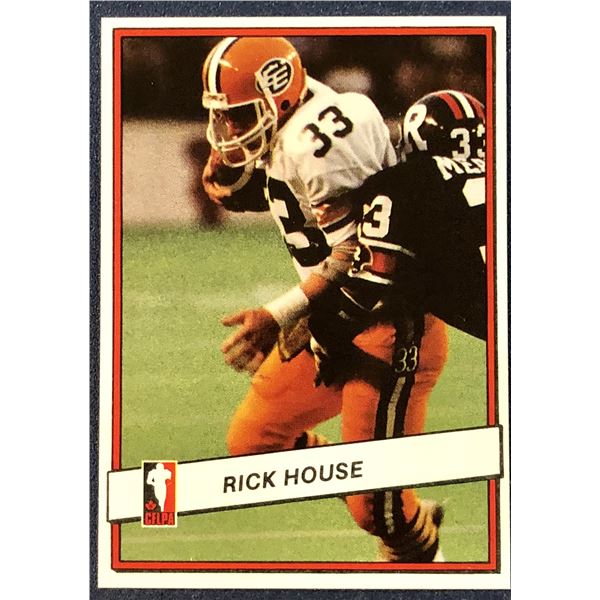 1985 JOGO CFL FOOTBALL RICK HOUSE