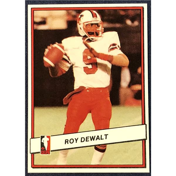 1985 JOGO CFL FOOTBALL ROY DEWALT (HOF)