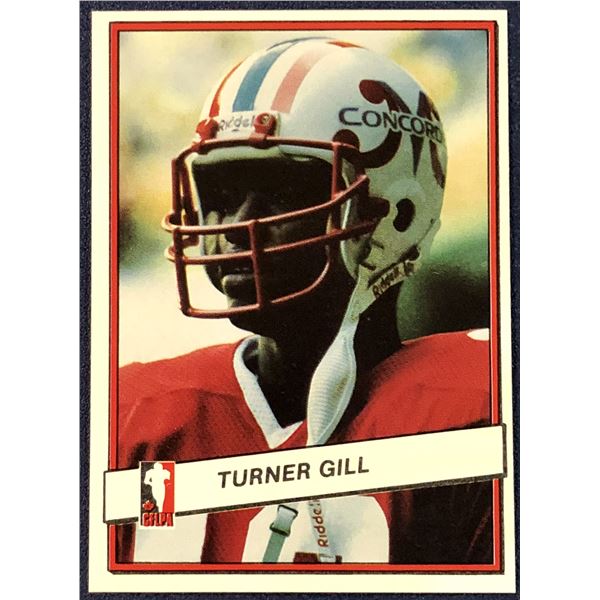 1985 JOGO CFL FOOTBALL TURNER GILL