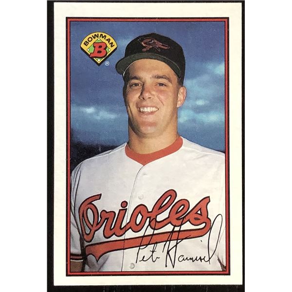 1989 BOWMAN PETE HARNISCH ROOKIE CARD