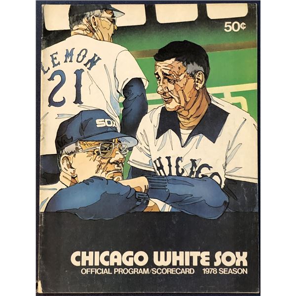 1978 CHICAGO WHITE SOX GAME PROGRAM
