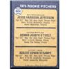 Image 2 : 1973 TOPPS HIGH NUMBERS - JESSE JEFFERSON ROOKIE CARD