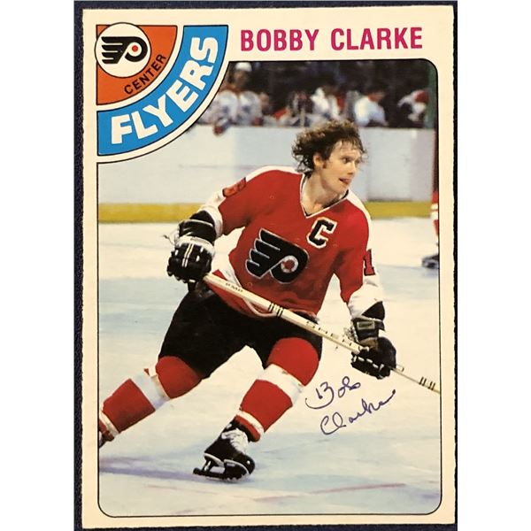 1978-79 O-PEE-CHEE NHL BOBBY CLARKE (HOF) -- SIGNED