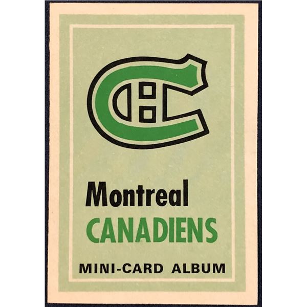 1969-70 O-PEE-CHEE NHL MINI CARD ALBUM - MONTREAL CANADIENS
