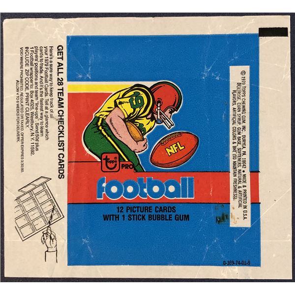 1979 TOPPS NFL FOOTBALL WRAPPER