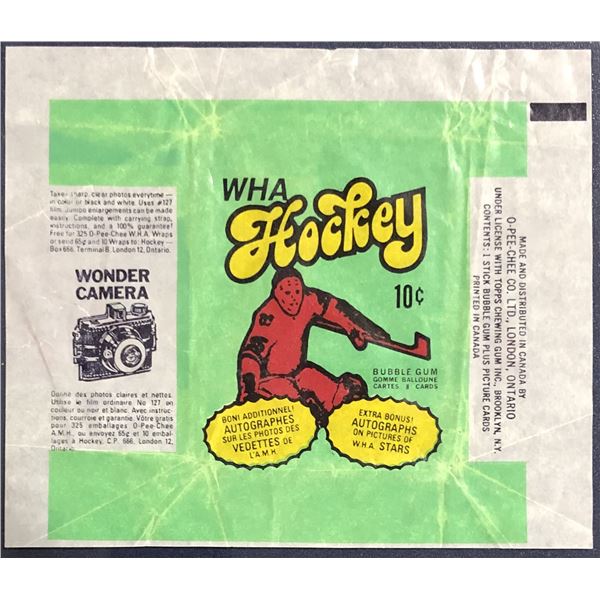 1974-75 O-PEE-CHEE WHA HOCKEY WRAPPER