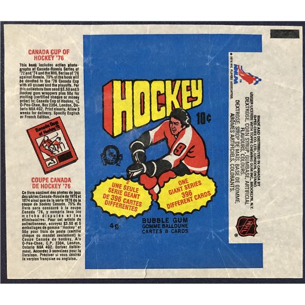 1976-77 O-PEE-CHEE NHL HOCKEY WRAPPER