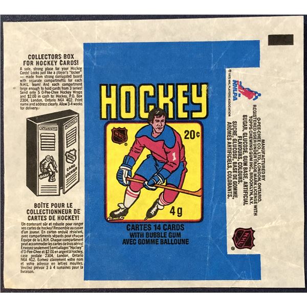 1979-80 O-PEE-CHEE NHL HOCKEY WRAPPER - WAYNE GRETZKY ROOKIE YEAR
