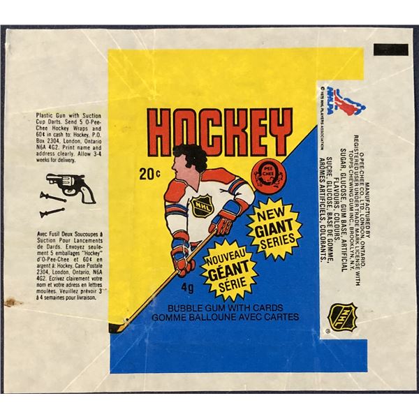 1980-81 O-PEE-CHEE NHL HOCKEY WRAPPER