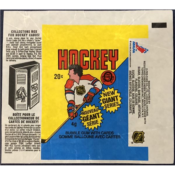 1980-81 O-PEE-CHEE NHL HOCKEY WRAPPER