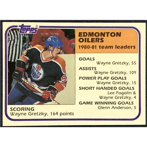 1981-82 TOPPS WAYNE GRETZKY (HOF)