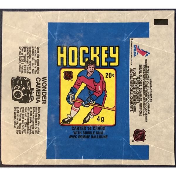 1979-80 O-PEE-CHEE NHL HOCKEY WRAPPER - WAYNE GRETZKY ROOKIE YEAR