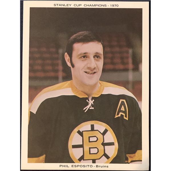 1970 BOSTON BRUINS STANLEY CUP CHAMPS - PHIL ESPOSITO (HOF)