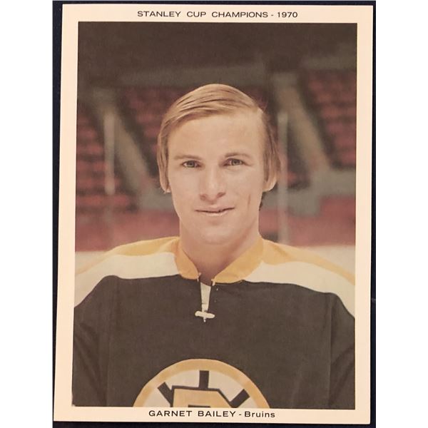1970 BOSTON BRUINS STANLEY CUP CHAMPS - GARNET BAILEY