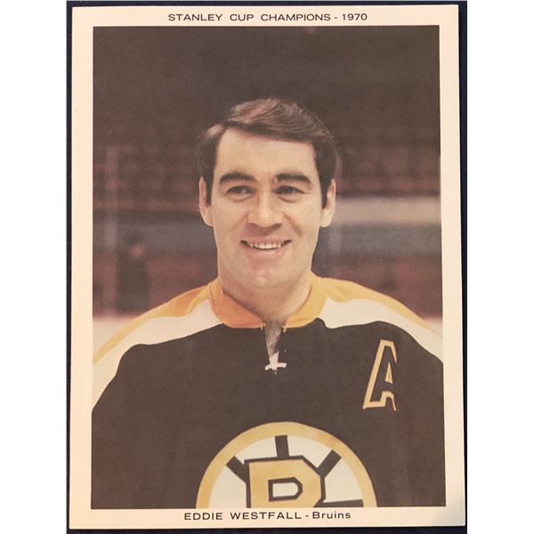 1970 BOSTON BRUINS STANLEY CUP CHAMPS - ED WESTFALL