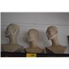 Image 2 : VINTAGE ART DECO STYLE MANNEQUIN BUSTS (3 PCS)