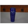 Image 4 : VINTAGE COBALT BLUE CUT TO CLEAR VASE, CRUETS, FOOTED BOWL & PITCHER (6 PCS)