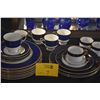 Image 1 : COBALT BLUE BONE CHINA (24 PCS)