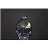 Image 10 : COLLECTION OF BLUE & WHITE POLISH CRYSTAL & SIGNED ART GLASS VASE (5 PCS)