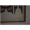 Image 3 : FRAMED FORMLINE PRINT, "HAWK" BY ALVIN ADKINS (HAIDA ARTIST) (11" X 13 1/4") (DOES NOT INCLUDE STAND