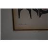 Image 4 : FRAMED FORMLINE PRINT, "HAWK" BY ALVIN ADKINS (HAIDA ARTIST) (11" X 13 1/4") (DOES NOT INCLUDE STAND