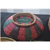 Image 3 : HAND WOVEN NATURAL FIBER STORAGE BASKETS W/SPIRAL DESIGN (3 PCS)