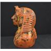 Image 5 : 10 1/2" KING TUTANKHAMUN STATUE, AMBER COLORED RESIN