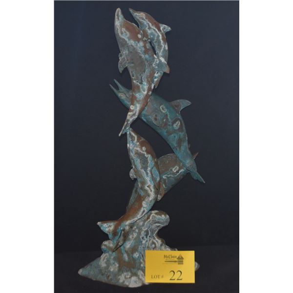 23" DOLPHIN STATUE