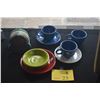 Image 1 : FIESTA CHINA CUPS, SAUCERS, BOWLS & PLATE W/COASTER SET (9 PCS)