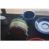 Image 4 : FIESTA CHINA CUPS, SAUCERS, BOWLS & PLATE W/COASTER SET (9 PCS)