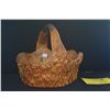 Image 2 : CARVED BURLWOOD BASKET