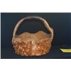 Image 3 : CARVED BURLWOOD BASKET