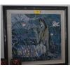 Image 1 : FRAMED PAINTING, "RADIANT LILY"; BY HE NENG (53 1/2" X 52")