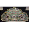 Image 2 : WILLIAMS-SONOMA "ALHAMBRA" PATTERN OCTAGONAL TUREEN W/LID & UNDERPLATE