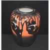 Image 5 : PAIR PORCELAIN VASES, DRILLED FOR LAMPS W/TAG READING RAVENWOOD, 1916; SIGNED C. GILLS (PAIR)