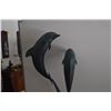 Image 7 : 36" BRONZE DOLPHIN SCULPTURE; SIGNED BRUCE STANFORD, 1993 1/25 ON MARBLE BASE