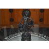 Image 2 : ANTIQUE BRONZE SCULPTURE, "GIRL W/BASKETS"; SIGNED S. BIZARD (SUZANNE) (12")