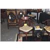 Image 1 : PAIR CHINESE ROSEWOOD CORNER CHAIRS W/HORSESHOE BACK & CARVED DRAGON MOTIFS (PAIR)