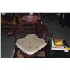 Image 3 : PAIR CHINESE ROSEWOOD CORNER CHAIRS W/HORSESHOE BACK & CARVED DRAGON MOTIFS (PAIR)