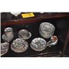 Image 6 : COLLECTION OF CHINESE FAMILLE ROSE PORCELAIN DISHES, BOWLS, CUPS, SAUCERS, TEAPOT, SPOONS, ETC. W/ST