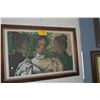 Image 1 : KOA FRAMED COLORED LITHOGRAPH, "THREE WOMEN"; SIGNED ALLEN AKINO, A/P 5/10 (41 1/2" X 27 1/2")
