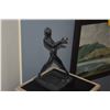 Image 3 : ANTIQUE FRANKART ART DECO FIGURAL METAL ASHTRAY