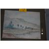 Image 2 : FRAMED LANDSCAPE; SIGNED & DATED (26" X 22")