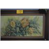Image 2 : FRAMED OIL ON CANVAS, CUP OF GOLD; SIGNED HADLEY (37 1/4" 22 1/4")