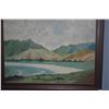 Image 2 : FRAMED LANDSCAPE PAINTING ON ART BOARD; SIGNED (27 3/4" X 21 3/4")