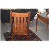 Image 11 : CURLY KOA SLAT BACK ROCKING CHAIR