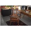 Image 1 : CURLY KOA SLAT BACK ROCKING CHAIR